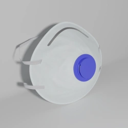 Aerosol PPE Respirator UFR. UFR 212 A V protection class FFP2 NR D Additional protection against ozone and non-ozone
