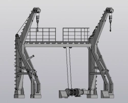 Lowering device SPU11, 11 tonne capacity for 65-berth lifeboat