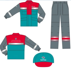Men's suit (jacket, trousers, headgear) for protection against general industrial contamination and mechanical effects (istir)