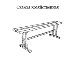 Dining table for 6 persons with two benches EkoMet Ltd.