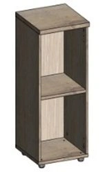 Low narrow shelving unit KS.SU-12.06