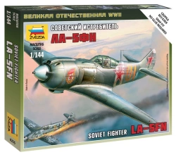 Assembled model Soviet La-5FN fighter aircraft