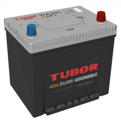 Accumulator battery starter lead-acid TUBOR ASIA SILVER 6ST-77.1(0) VL V01