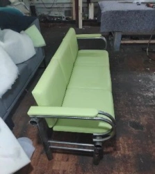 Sofa with metal frame