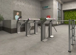 Electromechanical turnstile-tripod electromechanical normally open double column turnstile without built-in RFID readers Rusgate