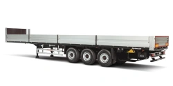 Semi-trailer flatbed PPc 877711 (Modification 877711) with maximum permissible load on one axle PPc not exceeding 9