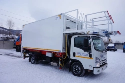 Autolift on chassis ISUZU FSR34UL-LCUN, FSR34UL-NCUN, FSR34VL-NCUN, FSR34UL-PCUN, FSR34VL-PCUN. GIRD brand. Type 5765N. Modifica