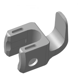 Laminar hook with wide foot, article no. 832.202 M