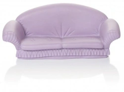 Upholstered sofa. Soft lilac