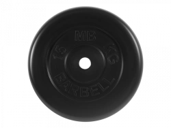 MB-PltB26-15 Rubber disc "Standard", black, 26 mm, 15 kg