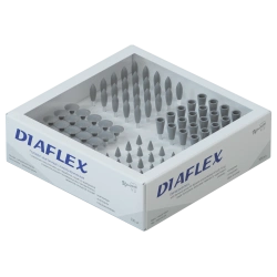 DIAFLEX diamond filled elastic dental heads, 100 piece set, pre-treatment, any shape C