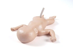 Newborn baby girl model with umbilical cord PS6606/132