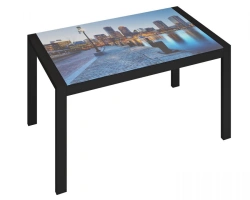 St101.1 BOSTON Dining table (Glass top)