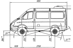 Chassis, Modification 221717, Diesel engine (OP RU K-RU.RU00.0000013.?1)