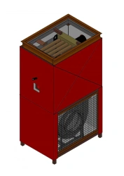 Heat exchanger (air heater) of vertical indoor design of NORDMATIC brand, VT-K series, capacity 75 kW