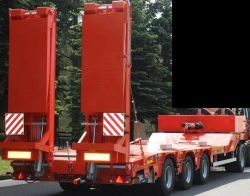 Four-axle trailers, com. nam. 8376L4, 8376D4 (modifications 837674, 837647, 837694, 837649) on axles 9321115.00.000 or on axles