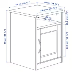 Wooden bedside tables (TA 2)