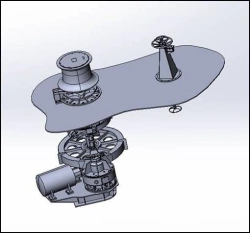 Anchor-mooring spike with electric drive YASH - M2
