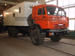 Van truck of model 574230 on chassis KAMAZ-43118-50, 43118-A5, 43118-RR, 43118-RS