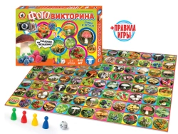 Board game. Photo quiz "Mushrooms and berries".