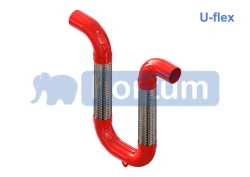U-FLEX series UWE - flexible seismic insert in stainless steel braid under welding; DN from 25mm to 100mm