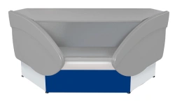 Counter P2629 "Ilet UB" non-cooled cash desk, inside corner (blue)