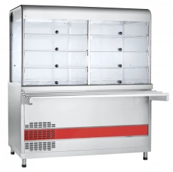 Refrigerated high-temperature display counter with neutral cabinet ???(?)-70??-?-03-??