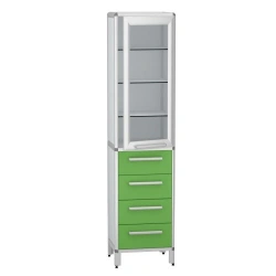 Medical cabinet for instruments according to TU 32.50.30-006-69573749-2021, article number DM-1-101-09.K2.F1.