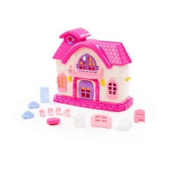 Fairy Tale Dollhouse with furniture set (12 elements) (in a packet), item 78261