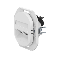 CADUCEUS ALING EON Flush-mounted double computer socket with Keystone RJ45 8P8C cat.5e UTP modules, white, art. no. E614.0 (