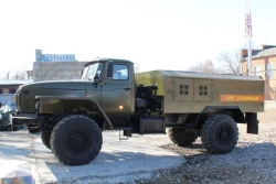 UNIFIED GAS-refuelling station UGZS.M-AR on Ural 43206-1151-71 chassis.