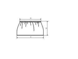 Low double-soled shoe covers included in the Set of surgical, disposable, sterile and non-sterile clothing and linen.