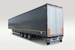 Three-axle tilt semitrailer (yumba) PL-24U with axle unit BPW HSFALM 9010-15 V36 61.68.361.147QS