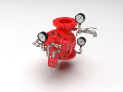 Drencher signal valve KD "Sputnik". Working pressure from 0,14 to 1,6MPa. Conditional diameters from 25 to 300 mm.