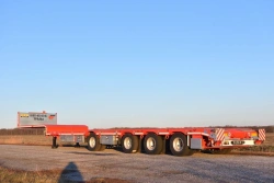 Semi-trailer TSR 4S0U2N without hydraulic mechanisms with tyres KAMA NT 202 235/75R17,5 143/141 J, with disc wheels 167.9911.00