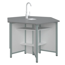 Table with shelves chemical