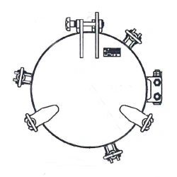 Miscellaneous articles, products and parts of marine equipment: ship's round steel portholes