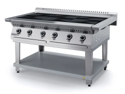 Electric cooker PE69P-02 (on a stand, completely made of stainless steel, with air duct)