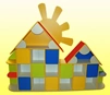Sectional cabinets for storage of toys, type 1