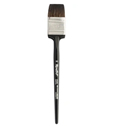 Synthetic pile flat flute art brush