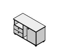 Service mobile cabinet. Set of furniture "Gamma"