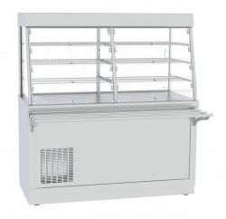 Refrigerated high-temperature display counter with neutral cabinet ???(?)-70?-?-03-??