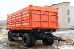 Tipper trailer type MDO421, modification 878521 on axle MD.?2?1850?9??120?13 (double axle) or on axle MD.?1?2050?9??120?13 (sing