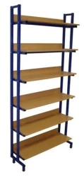 One-sided library shelving unit SB-1