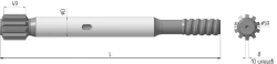Shank HLX 5 - T38-45x500 MX 750.00