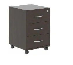 Roll-up office cupboard with drawers