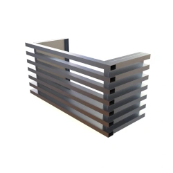 Aluminium grille for air conditioner