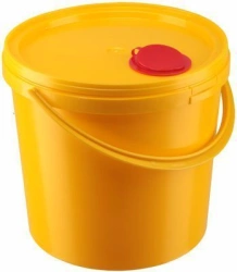 Container for collection, storage, transport and disposal of cutaneous waste MK-01 according to TU 9398-001-44941910-2015, singl