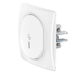 CADUCEUS ALING EON Flush-mounted push-button switch with indication 10A, 250V~, white, art. no. E610I.00 (mechanism).