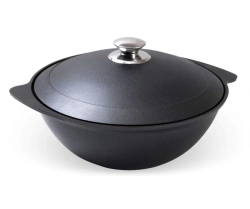 6L cast aluminium pilaf cauldron (with non-stick coating) TM Kukmara, with aluminium lid, "Tradition" line